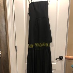 Black strapless full length gown - SHOW STOPPER